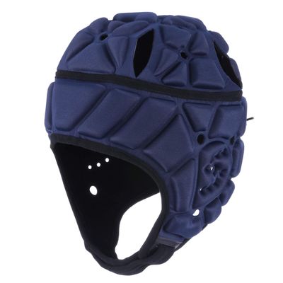 Surlim Soft Helmet for Flag Football Scrum Cap Soft Shell Helmet Rugby Headgear for Youth Adults (Navy Blue, Large)