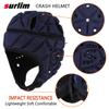 Surlim Soft Helmet for Flag Football Scrum Cap Soft Shell Helmet Rugby Headgear for Youth Adults (Navy Blue, Large) view 2