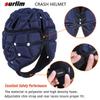 Surlim Soft Helmet for Flag Football Scrum Cap Soft Shell Helmet Rugby Headgear for Youth Adults (Navy Blue, Large) view 3