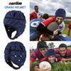 Surlim Soft Helmet for Flag Football Scrum Cap Soft Shell Helmet Rugby Headgear for Youth Adults (Navy Blue, Large) view 4
