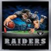 Trends International NFL Las Vegas Raiders  End Zone 20 Wall Poster, 22.375" x 34", Silver Framed Version view 1