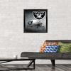 Trends International NFL Las Vegas Raiders  Helmet 20 Wall Poster, 14.725" x 22.375", Black Framed Version view 2