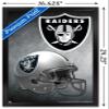 Trends International NFL Las Vegas Raiders  Helmet 20 Wall Poster, 14.725" x 22.375", Black Framed Version view 3