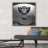 Trends International NFL Las Vegas Raiders  Logo 20 Wall Poster, 22.375" x 34", Barnwood Framed Version view 2
