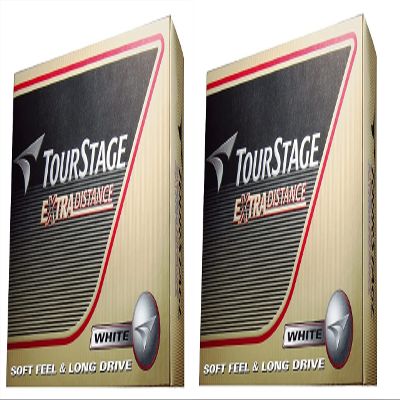 Bridgestone Golf Balls Tour Stage Extra Distance White 2 Dozen Set (24 Balls)