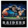 Trends International NFL Las Vegas Raiders  End Zone 20 Wall Poster, 14.725" x 22.375", White Framed Version view 1