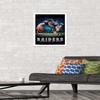 Trends International NFL Las Vegas Raiders  End Zone 20 Wall Poster, 14.725" x 22.375", White Framed Version view 2