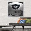 Trends International NFL Las Vegas Raiders  Logo 20 Wall Poster, 22.375" x 34", Silver Framed Version view 2