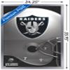 Trends International NFL Las Vegas Raiders  Logo 20 Wall Poster, 22.375" x 34", Silver Framed Version view 3
