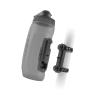 FIDLOCK Twist Bottle 590ml/20oz + Universal Base Set | New Leak-Proof, Self-Sealing Bottle Cap | Bike Water Bottle Holder with No Screws & Attached Bottle | Cage Free Magnetic Rack | Smoke view 1