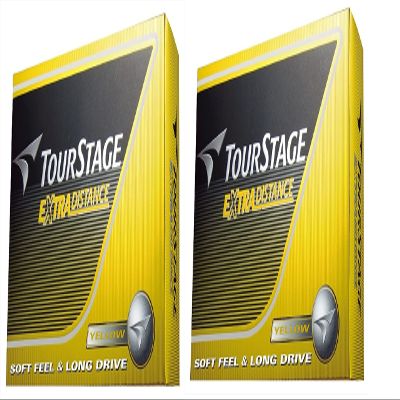 Bridgestone Golf Balls Tour Stage Extra Distance Yellow 2 Dozen Set (24 Balls)
