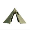 DANCHEL OUTDOOR Backpacking Hot Tent with Stove Jack, 4 Season Lightweight Small Tipi Tent for 2 Person Winter Camping Hunting, 10.5FT Green view 1