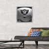 Trends International NFL Las Vegas Raiders  Logo 20 Wall Poster, 14.725" x 22.375", Silver Framed Version view 2