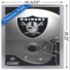 Trends International NFL Las Vegas Raiders  Logo 20 Wall Poster, 14.725" x 22.375", Silver Framed Version view 3