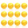 Anteer 12 Pack Plastic Baseball Practice Baseballs for Hitting, Indoor Outdoor Lightweight Balls Baseball Batting Training(Yellow) view 1