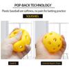 Anteer 12 Pack Plastic Baseball Practice Baseballs for Hitting, Indoor Outdoor Lightweight Balls Baseball Batting Training(Yellow) view 2