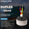 14 Gauge 2 Conductor Marine Wire - 30 ft Duplex Round Marine Grade Wire Tinned Copper Oxygen-Free Insulated - 14/2 AWG UL 1426 Standard PVC Wire for Boat, Automotive, Speakers, Camper & Trailers view 3