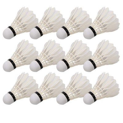 Tbest 12PCS Badminton Balls, Duck Badminton Shuttlecocks Outdoor Indoor Sports Practice Training Balls Shuttlecocks Duck Shuttlecocks for Badminton Badminton Ball