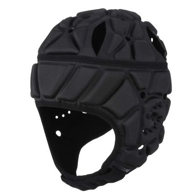 Surlim Soft Helmet for Flag Football Scrum Cap Soft Shell Helmet Rugby Headgear for Youth Adults (Black, Large)