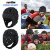 Surlim Soft Helmet for Flag Football Scrum Cap Soft Shell Helmet Rugby Headgear for Youth Adults (Black, Large) view 3