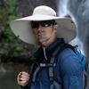 6" Wide Brim Sun Protection Hat Outdoor Unisex Bucket Hats for Hiking Beach Fishing Safari Garden Lawn Yard Work Kayaking B2-Beige view 4