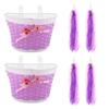 BESPORTBLE 4pcs Bike Handlebar Streamers for Boy Girl Decorative Supplies with Basket Fun Accessories for Boy Girl Adds Color and Style While Riding view 2