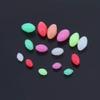 OriGlam 1500pcs Fishing Beads Assorted, Luminous Glow Beads Kit, Plastic Oval Bead Tackle, Luminous Fishing Bead Rigging Lures view 3