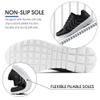 Alicegana Women's Breathable Mesh Tennis Athletic Lace up Fashion Walking Comfort Lightweight Running Sneakers Sports Shoes, Black view 4