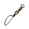 Rite Angler Double Welded Eye Ball Bearing Snap Swivels Stainless Steel 30-500 lbs (12 Pack) Fishing Lure to Line Connector Freshwater Saltwater Fishing (Black, Spin D.W.E. Ball Bearing 30 lb.) view 2