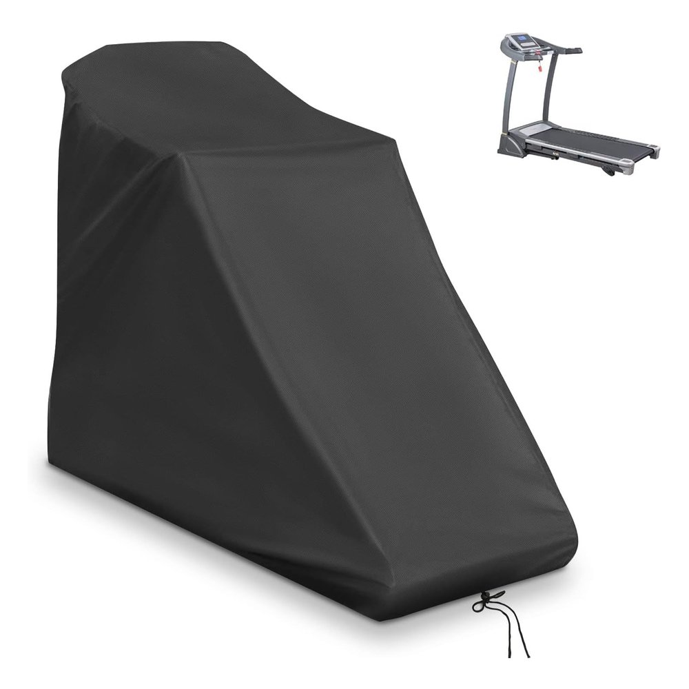 Rilime Treadmill Cover, Waterproof Outdoor Treadmill Covers with Drawstring, Upgrade Dust Proof Heavy Duty Non-Folding Running Machine Treadmill Covers for Indoor Outdoor