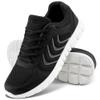 Alicegana Women's Breathable Mesh Tennis Athletic Lace up Fashion Walking Comfort Lightweight Running Sneakers Sports Shoes, Black view 1
