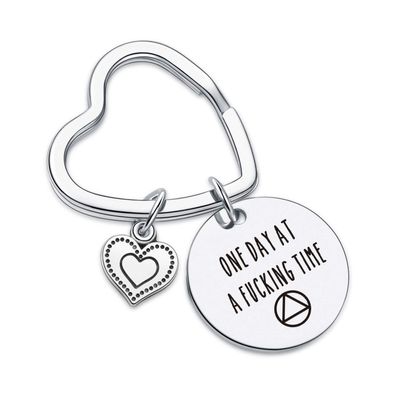 7RVZM Na Recovery Sobriety Gift Addiction Recovery Jewelry Alcoholics Anonymous Keychain Alcoholics Gift Alcoholics Aa Na Jewelry