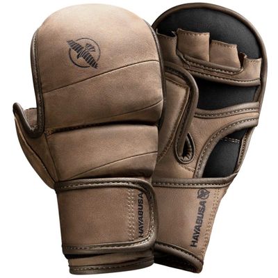 Hayabusa T3 LX Leather 7oz MMA Sparring Training Gloves Men & Women - Brown, X-Large