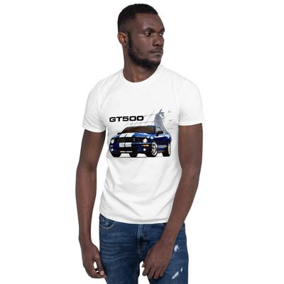 JG Infinite 2007 high-Performance Pony car GT500 Short-Sleeve Unisex T-Shirt White