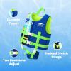 Gogokids Toddler Swim Vest, Premium Kids Swimming Jacket for 30-40-50-60-70 Lbs Girls and Boys, Floaties Vest Swimming Aid with Dual Adjustable Safety Strap for 2-9 Years in Pool/Puddle/Beach view 4