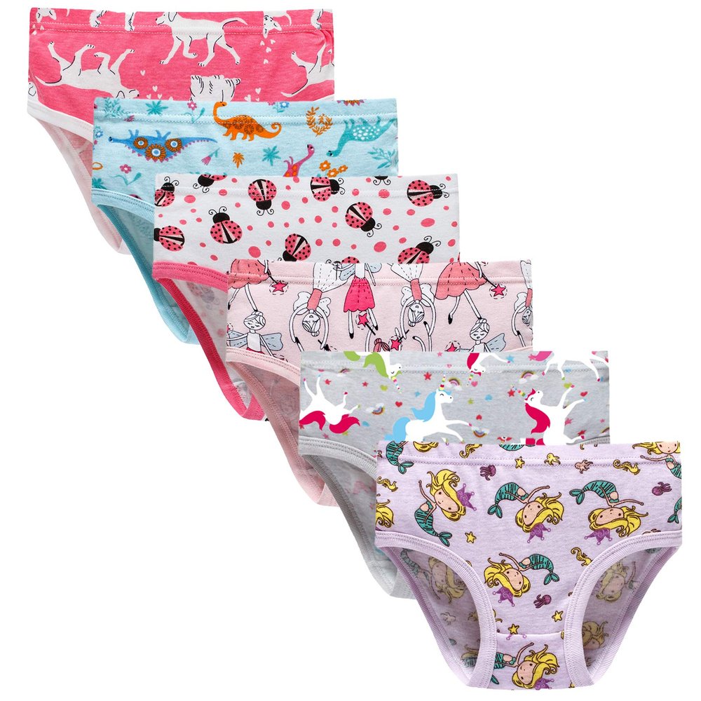 Boboking Girls Soft Cotton Underwear Unicorn Girls Briefs Toddler Panties Undies 3y