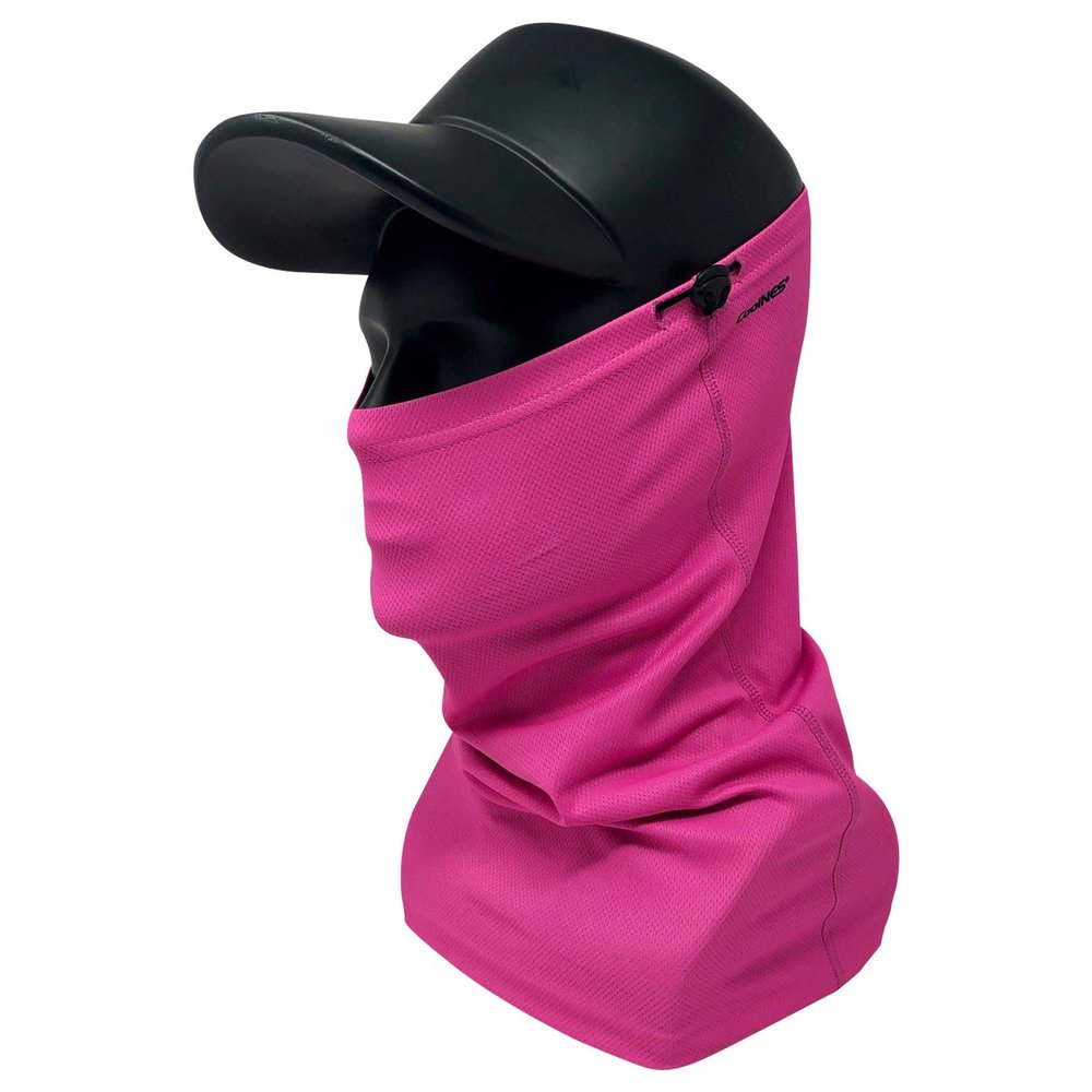 CoolNES - Neck Gaiter with Drawstring, Reusable Breathable Face Mask Cloth Washable Bandana, Sun Shield UV UPF 50+ Cover Scarf Balaclavas - Unisex Pink