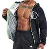 HOTSUIT Sauna Suit Workout Jacket - Men Boxing Anti Rip Sweat Suits Tops, Blue, L view 1