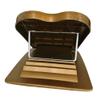 NA Calf Stretcher Slant Board, Achilles Tendon Stretcher, Physical Therapy Equipment, Yogistretch, Fitness Gifts,Gold view 3