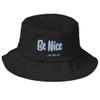 Be NiceOr Fuck Off (Embroidered) Bucket Hat Black view 1