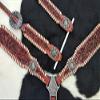 Showman Leather Single Ear Headstall & Breast Collar Set w/Floral Tooling & Reins view 4