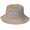 Be NiceOr Fuck Off (Embroidered) Bucket Hat Khaki view 1