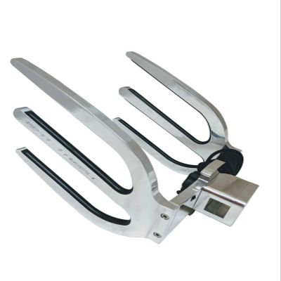Krypt Towers Pontoon Wakeboard Rack, Square Tubing Rack Mount, Universal Clamp Fits Rails or Bimini Tubes 30mm - 34mm - Polished (Double Wakeboard)