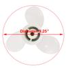COP Boat Aluminum Propeller for Yamaha 9.9HP 15HP Outboard Propeller Motor Outboard Prop Parts (D:9 1/4" P:11") view 2