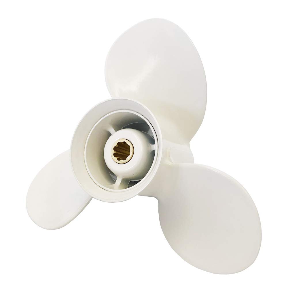 COP Boat Aluminum Propeller for Yamaha 9.9HP 15HP Outboard Propeller Motor Outboard Prop Parts (D:9 1/4" P:10")
