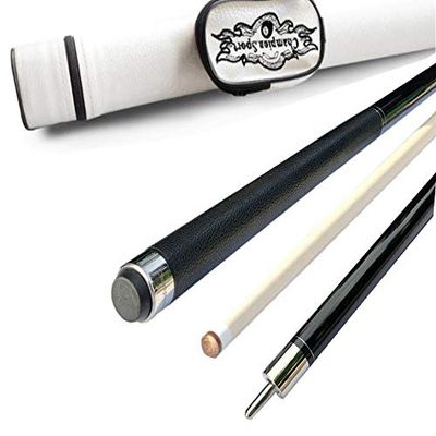 Champion Dragon Pool Cue Stick with Predator Uniloc Joint, Low Deflection Shaft, Black or White case, Retail Price: $295.55 (12.5mm, Black cue 18oz with a White case)