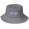 Be NiceOr Fuck Off (Embroidered) Bucket Hat Grey view 1