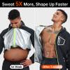 HOTSUIT Sauna Suit Workout Jacket - Men Boxing Anti Rip Sweat Suits Tops, Blue, L view 2