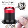 10X Jewelry Loop Magnifier, Loupe Watch Aluminum Alloy 10X Eye Magnifier Loupe Repair Watch Tool Watchmaker Loupe Magnifying Glass Loupe Lens Magnifier view 3