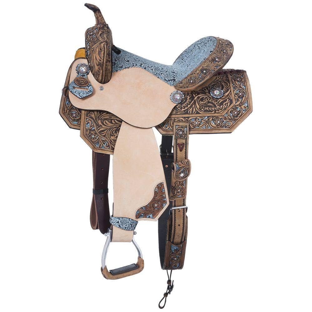 Silver Royal Youth Skylar Barrel Saddle 13 Antique